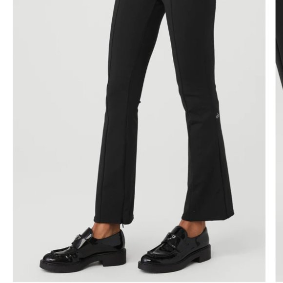 NWOT Alo HIGH-WAIST 7/8 ZIP IT FLARE LEGGING - Picture 3 of 4